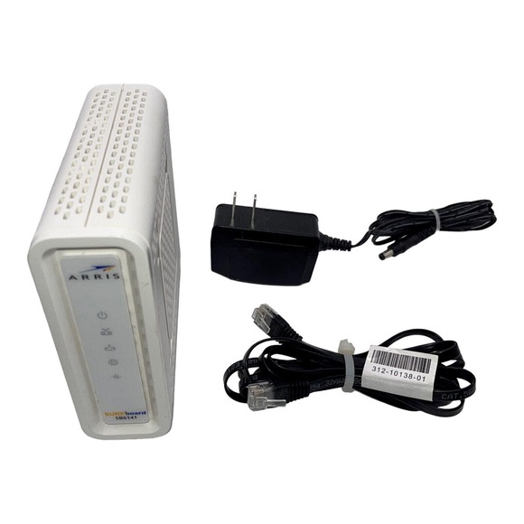 ARRIS SURFboard SB6141 8x4 DOCSIS 3.0 Cable Modem (with AC and Cat5) - Picture 1 of 7